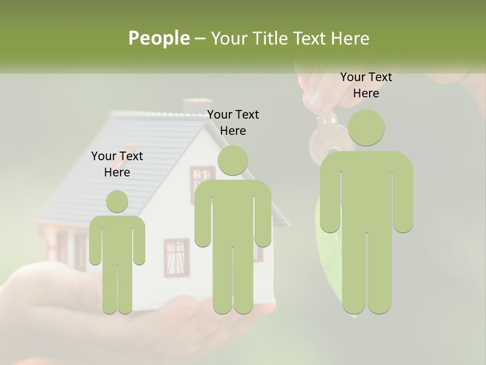 A Person Holding A Key To A House PowerPoint Template
