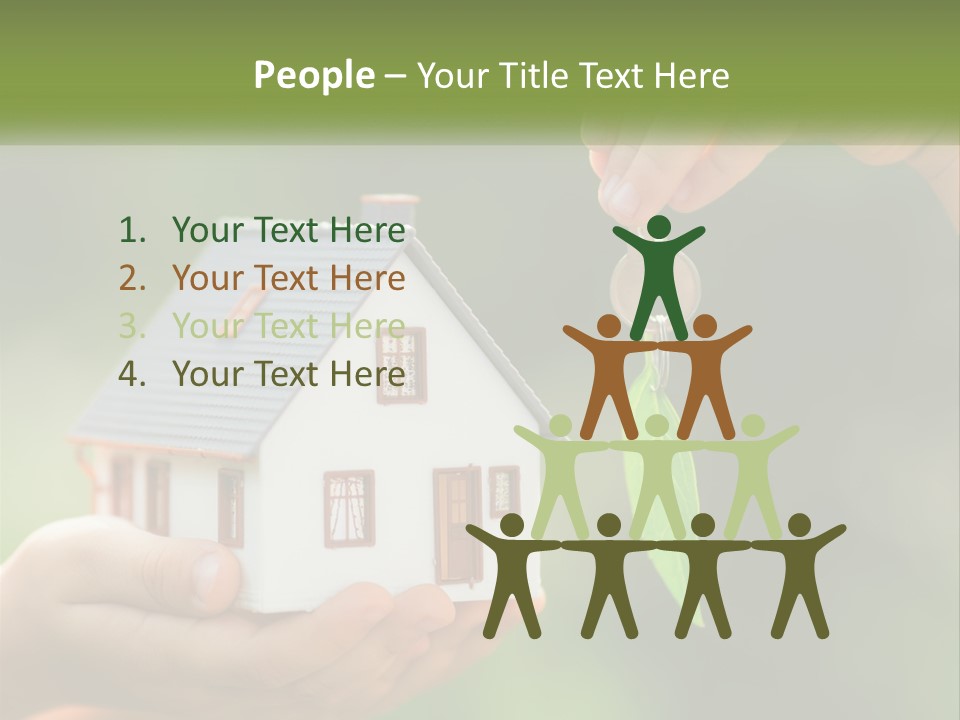 A Person Holding A Key To A House PowerPoint Template