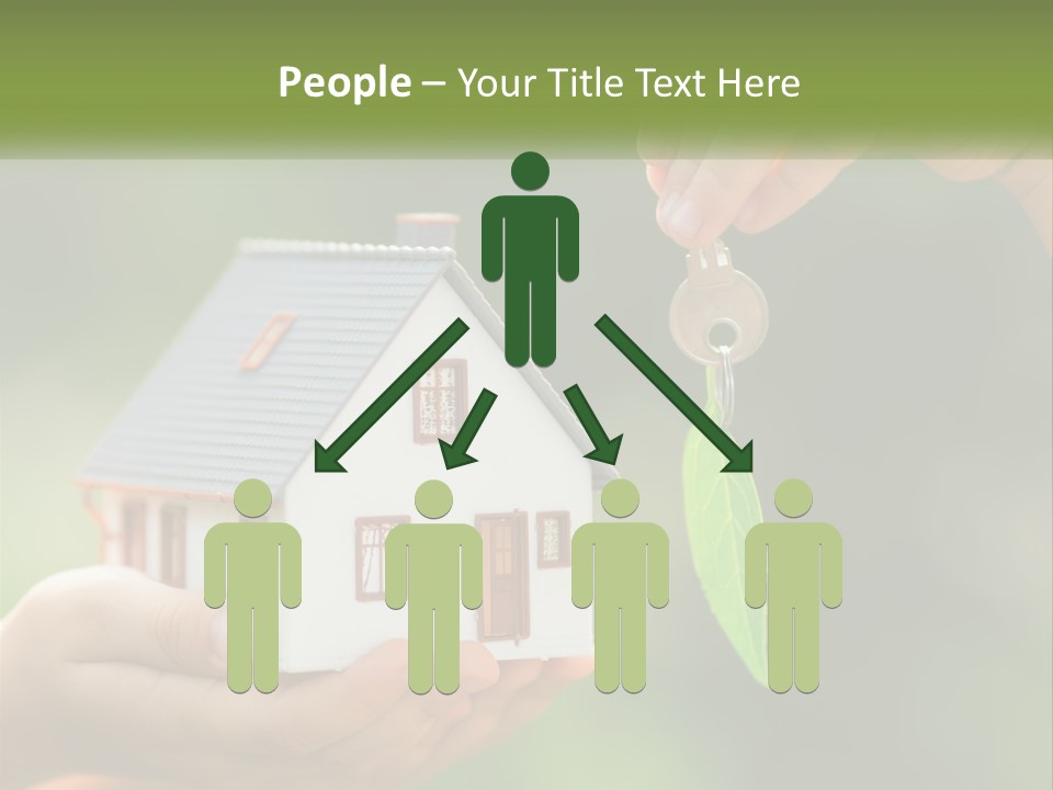A Person Holding A Key To A House PowerPoint Template