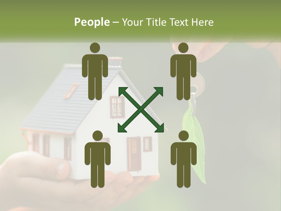 A Person Holding A Key To A House PowerPoint Template