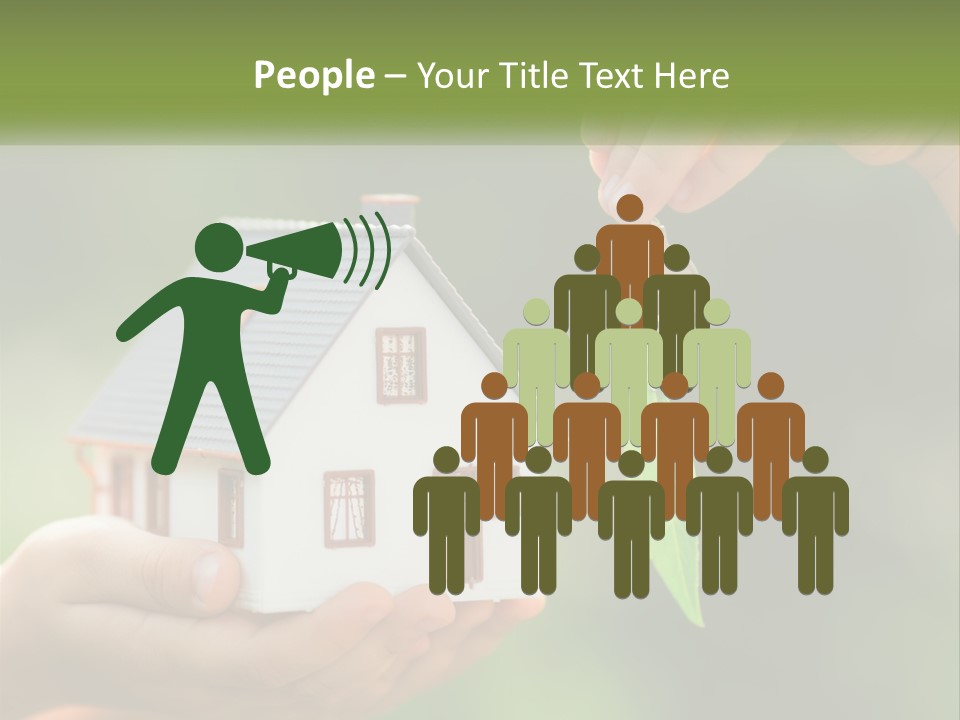 A Person Holding A Key To A House PowerPoint Template