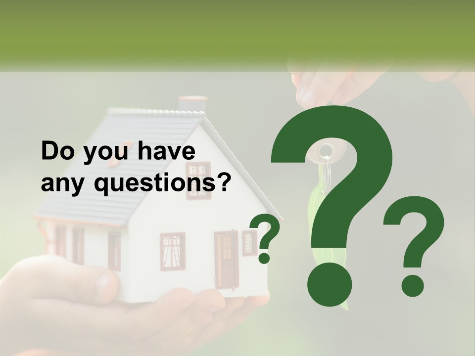 A Person Holding A Key To A House PowerPoint Template