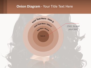 A Woman With Long Black Hair Is Holding A Brown Sign PowerPoint Template