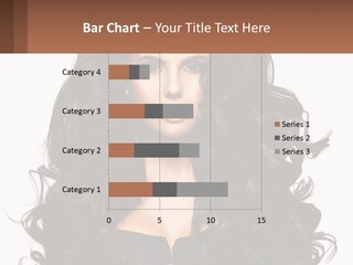 A Woman With Long Black Hair Is Holding A Brown Sign PowerPoint Template