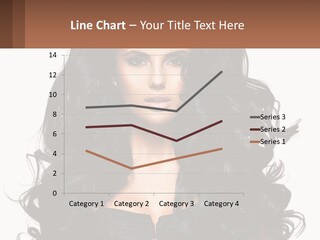 A Woman With Long Black Hair Is Holding A Brown Sign PowerPoint Template