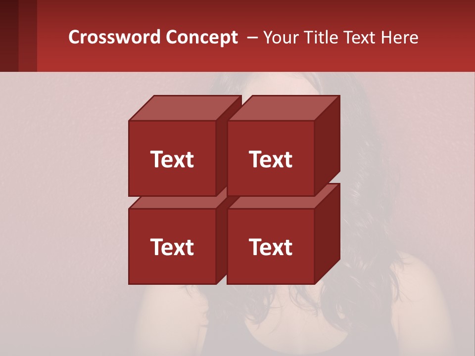 A Woman Making A Funny Face With Her Mouth Open PowerPoint Template