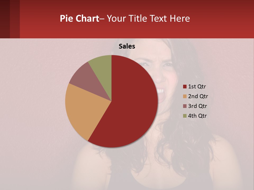 A Woman Making A Funny Face With Her Mouth Open PowerPoint Template