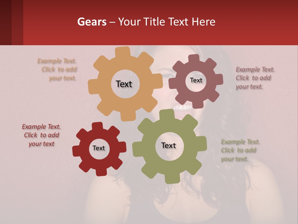 A Woman Making A Funny Face With Her Mouth Open PowerPoint Template