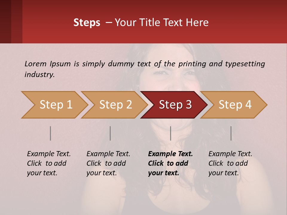 A Woman Making A Funny Face With Her Mouth Open PowerPoint Template