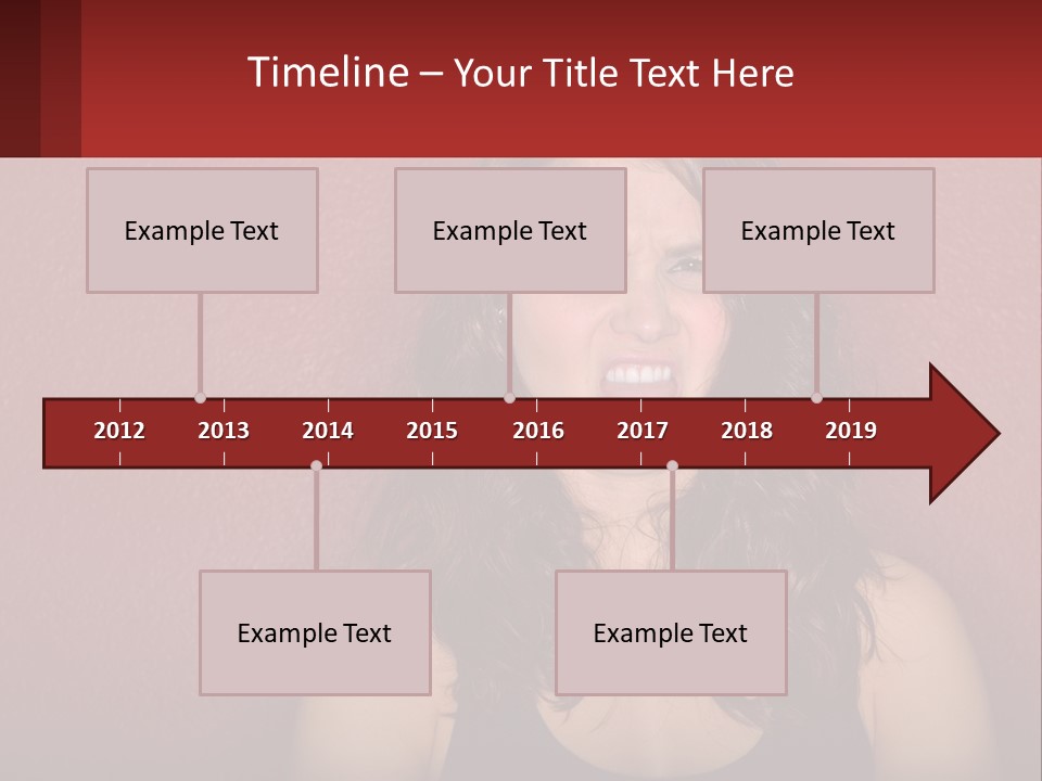 A Woman Making A Funny Face With Her Mouth Open PowerPoint Template