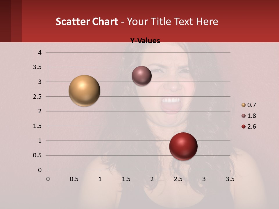 A Woman Making A Funny Face With Her Mouth Open PowerPoint Template