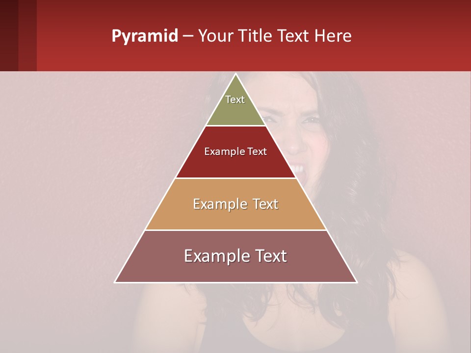 A Woman Making A Funny Face With Her Mouth Open PowerPoint Template