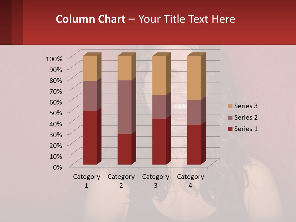 A Woman Making A Funny Face With Her Mouth Open PowerPoint Template