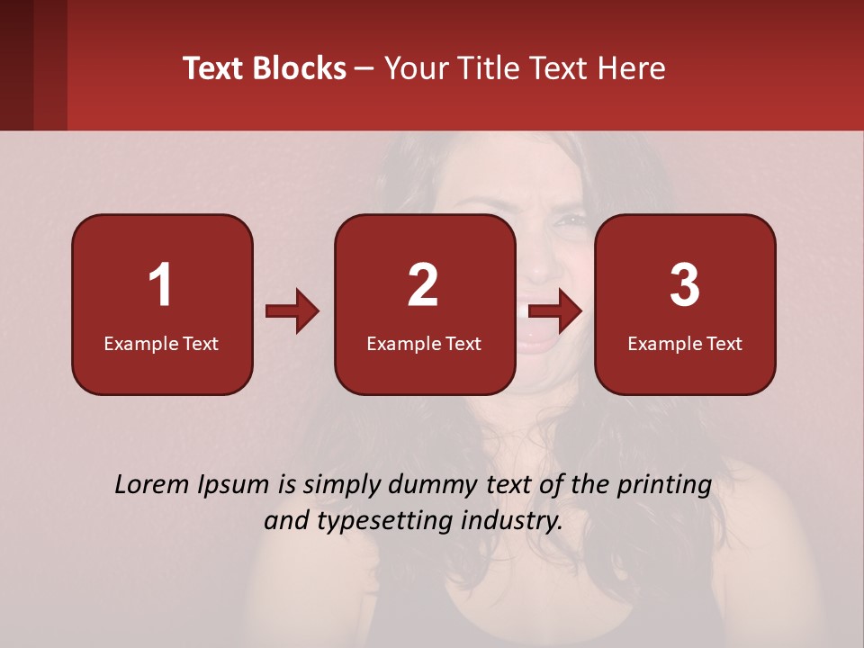 A Woman Making A Funny Face With Her Mouth Open PowerPoint Template