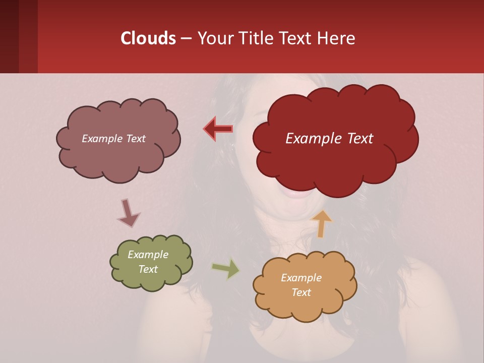 A Woman Making A Funny Face With Her Mouth Open PowerPoint Template