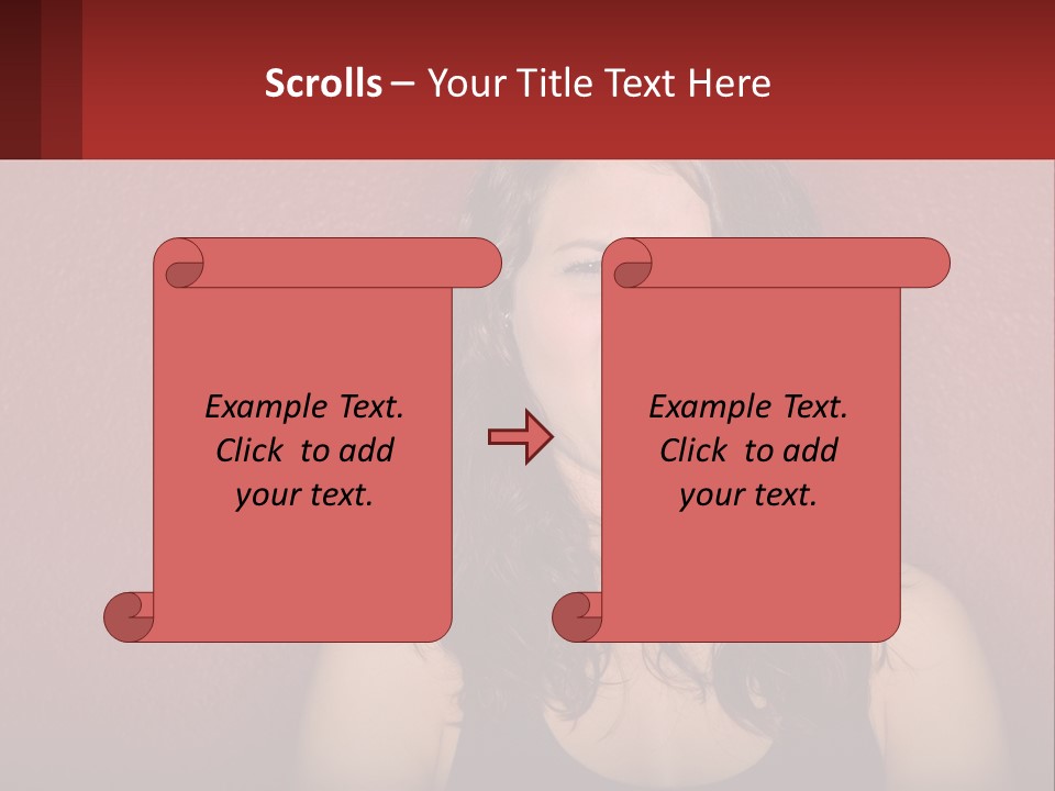 A Woman Making A Funny Face With Her Mouth Open PowerPoint Template