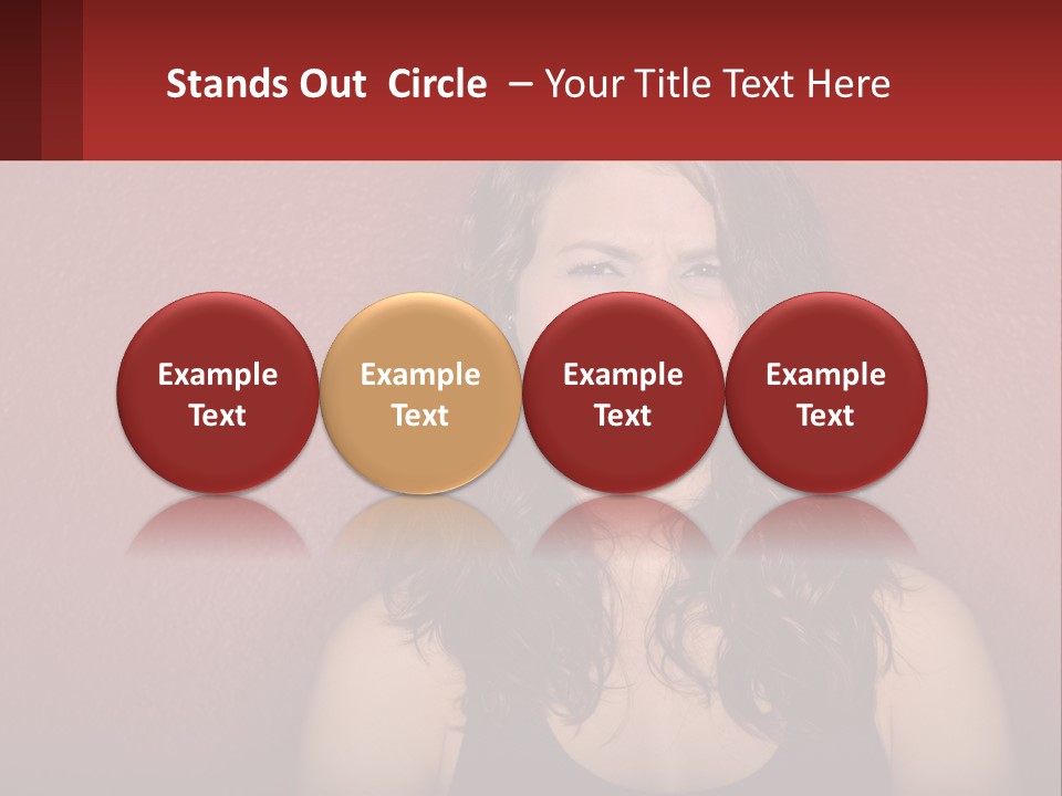 A Woman Making A Funny Face With Her Mouth Open PowerPoint Template