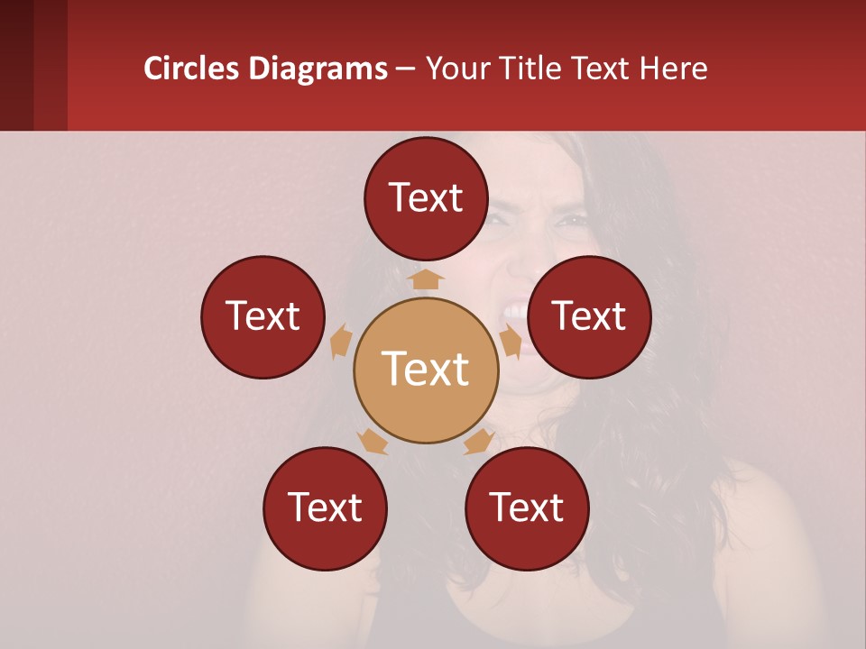 A Woman Making A Funny Face With Her Mouth Open PowerPoint Template