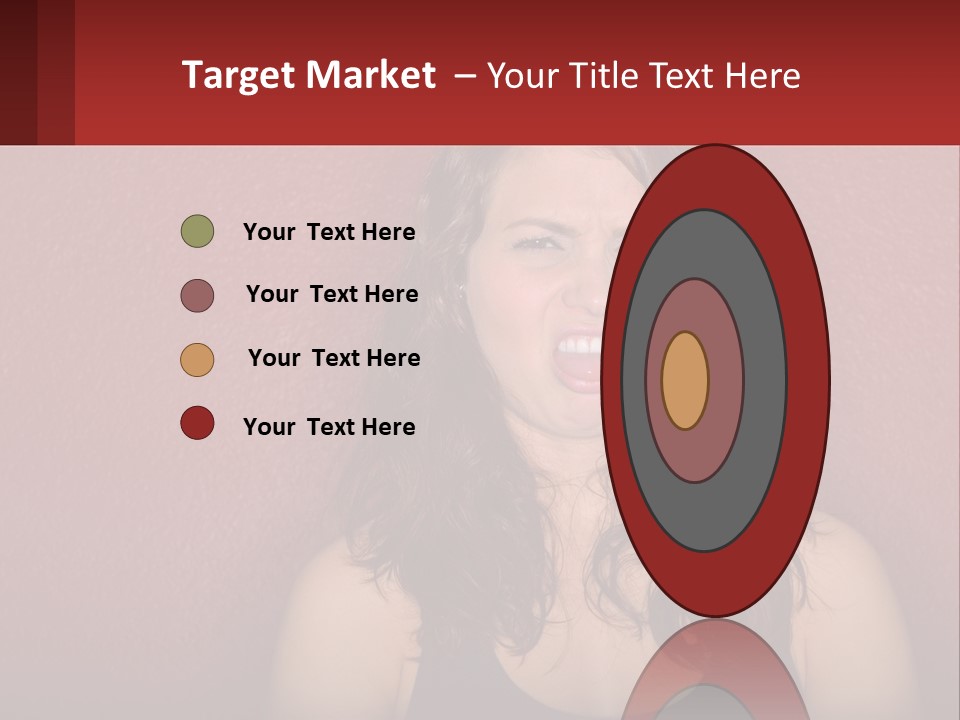 A Woman Making A Funny Face With Her Mouth Open PowerPoint Template