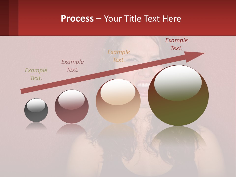 A Woman Making A Funny Face With Her Mouth Open PowerPoint Template