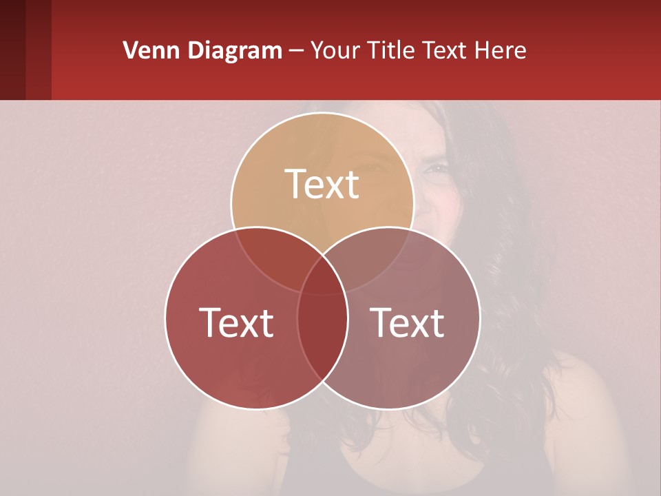 A Woman Making A Funny Face With Her Mouth Open PowerPoint Template