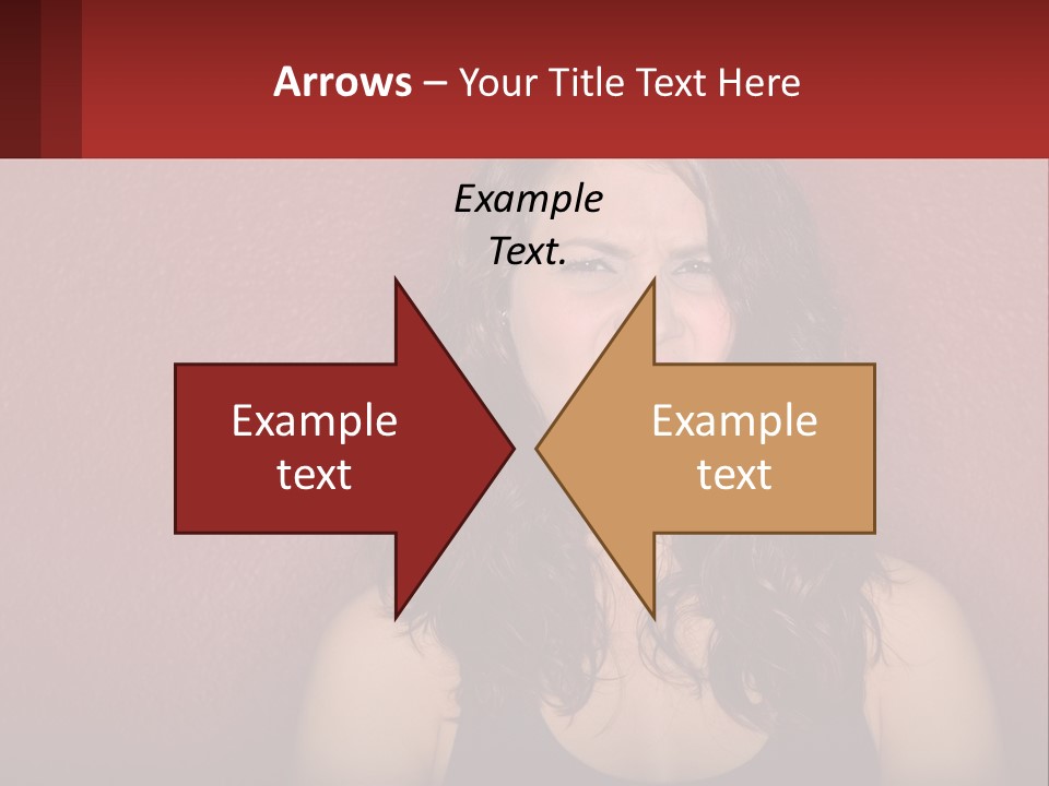 A Woman Making A Funny Face With Her Mouth Open PowerPoint Template