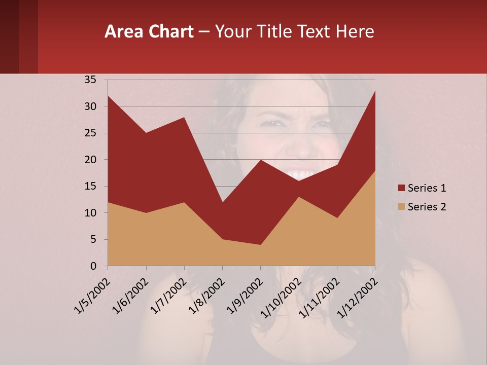A Woman Making A Funny Face With Her Mouth Open PowerPoint Template