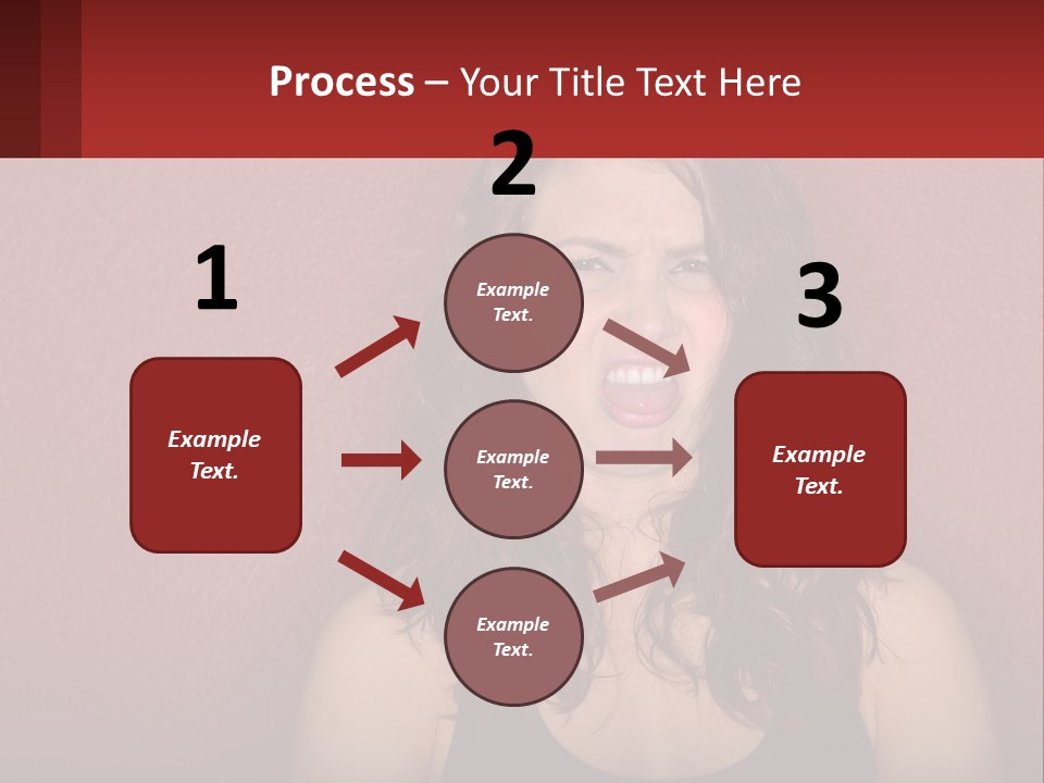 A Woman Making A Funny Face With Her Mouth Open PowerPoint Template