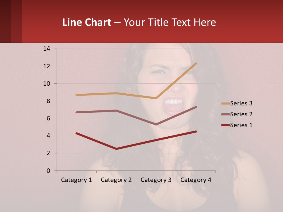 A Woman Making A Funny Face With Her Mouth Open PowerPoint Template