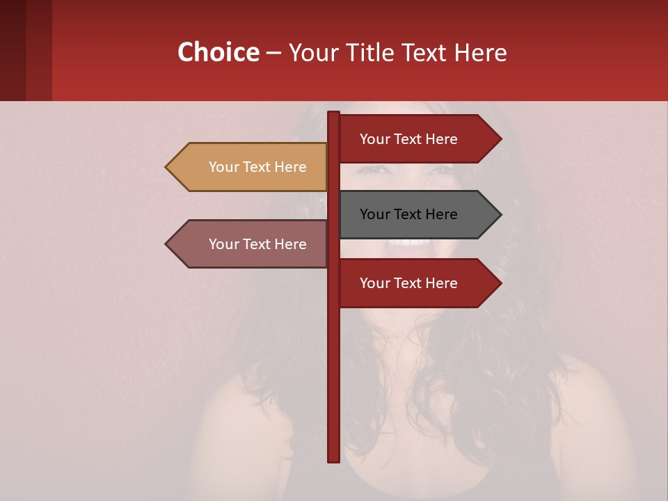 A Woman Making A Funny Face With Her Mouth Open PowerPoint Template