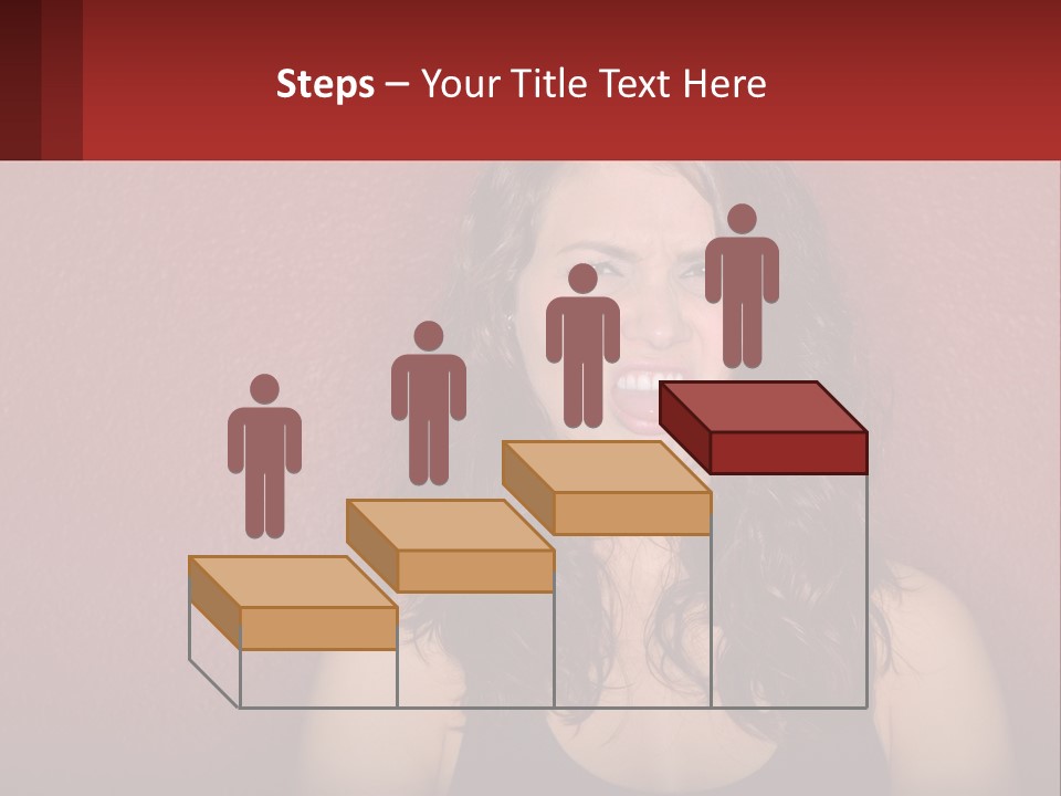 A Woman Making A Funny Face With Her Mouth Open PowerPoint Template