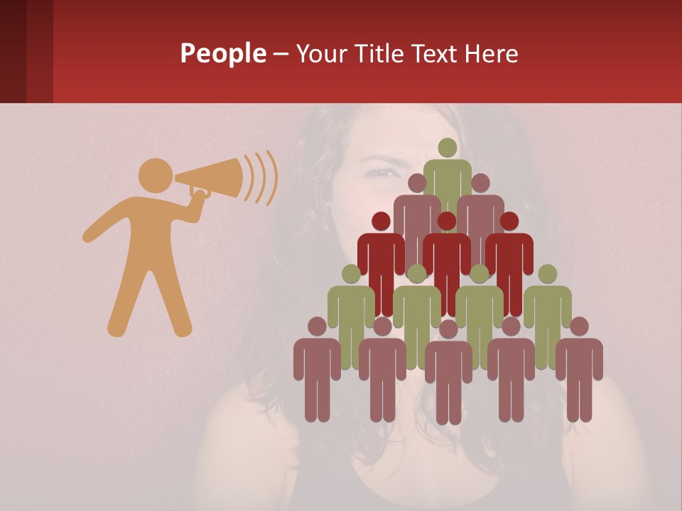 A Woman Making A Funny Face With Her Mouth Open PowerPoint Template