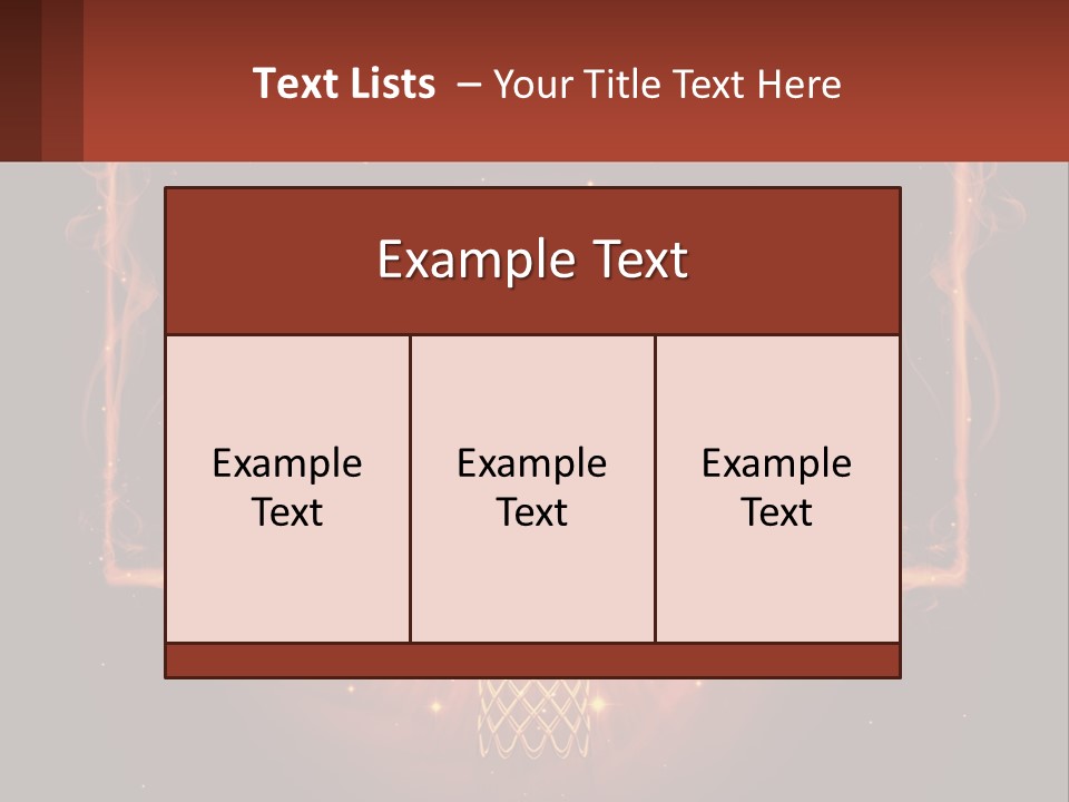 A Basketball Court With A Glowing Light In The Middle Of It PowerPoint Template