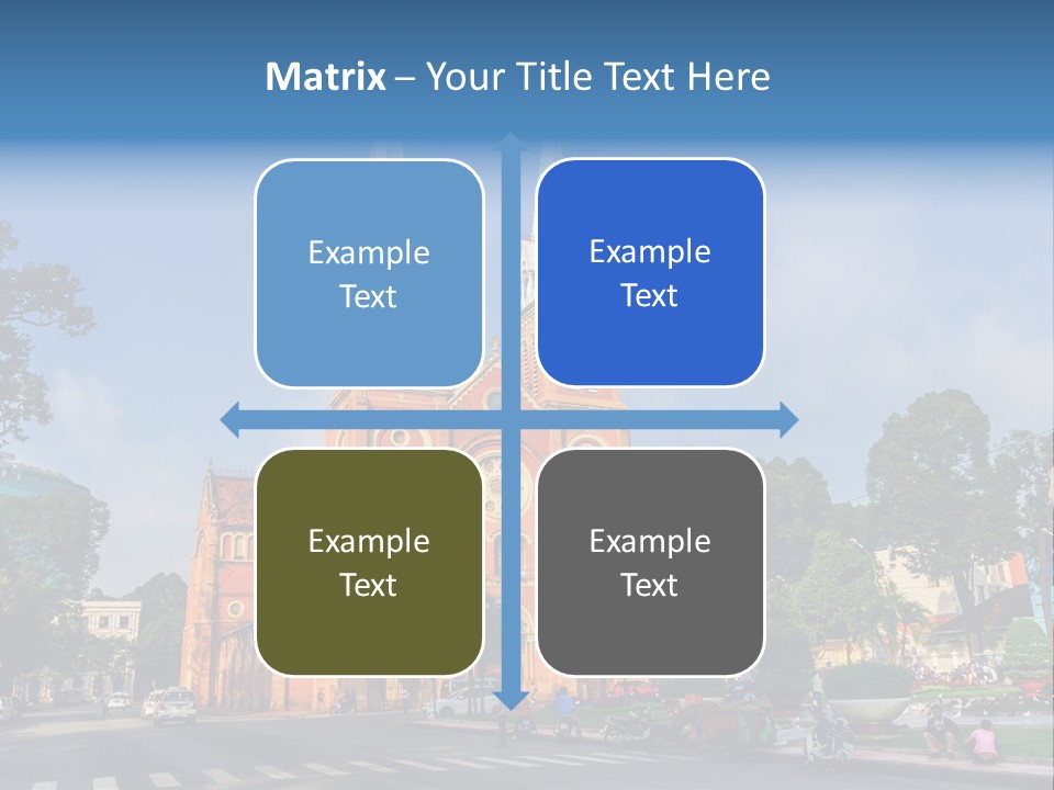 A Church With Two Towers With A Sky Background PowerPoint Template
