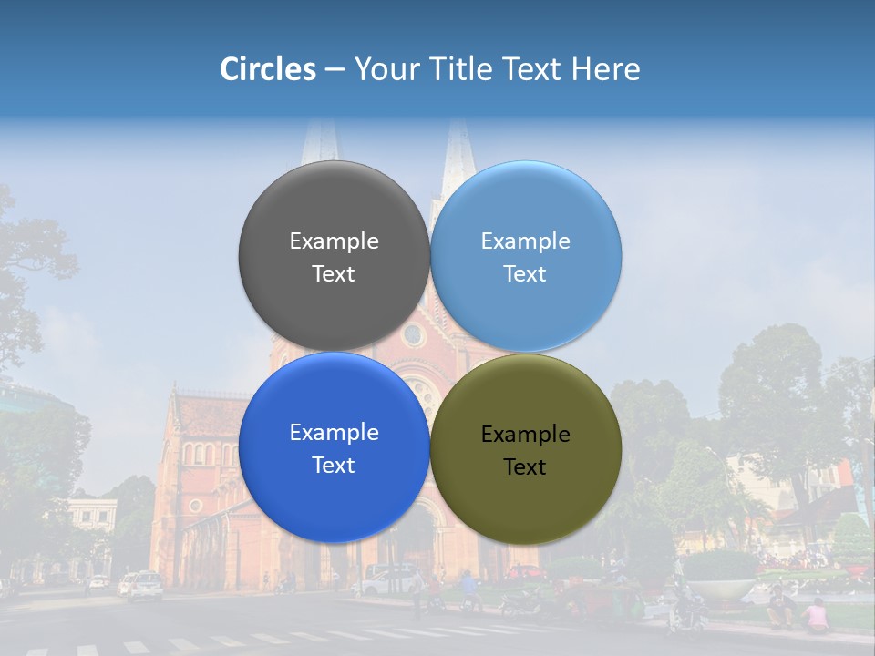 A Church With Two Towers With A Sky Background PowerPoint Template
