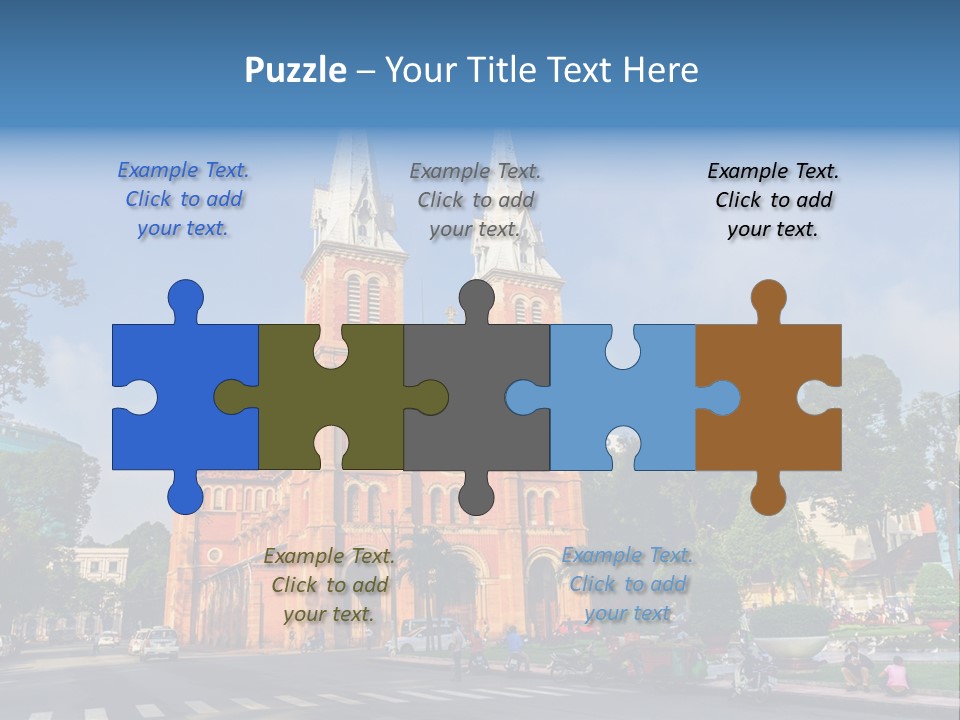 A Church With Two Towers With A Sky Background PowerPoint Template