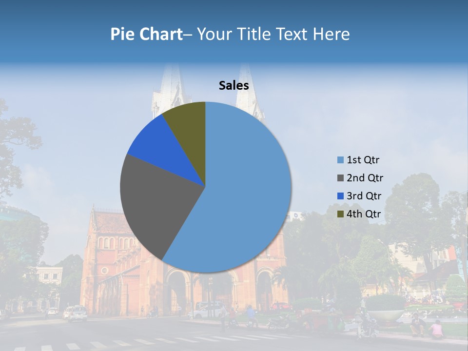 A Church With Two Towers With A Sky Background PowerPoint Template
