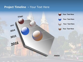 A Church With Two Towers With A Sky Background PowerPoint Template