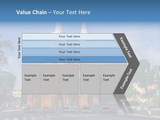 A Church With Two Towers With A Sky Background PowerPoint Template