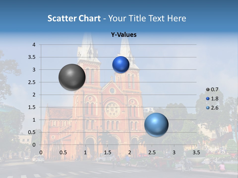 A Church With Two Towers With A Sky Background PowerPoint Template