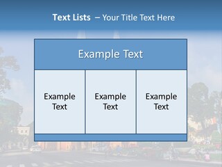 A Church With Two Towers With A Sky Background PowerPoint Template