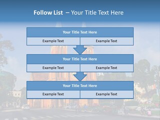 A Church With Two Towers With A Sky Background PowerPoint Template