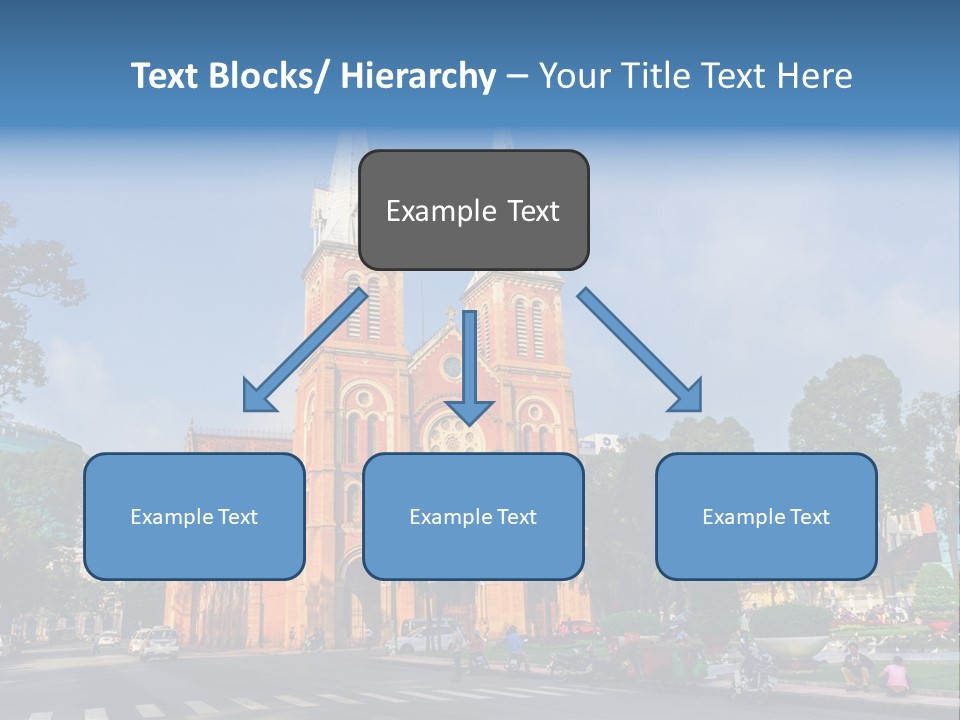 A Church With Two Towers With A Sky Background PowerPoint Template