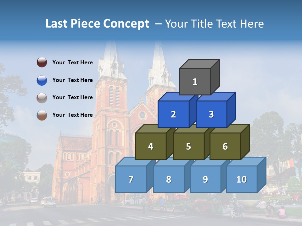 A Church With Two Towers With A Sky Background PowerPoint Template