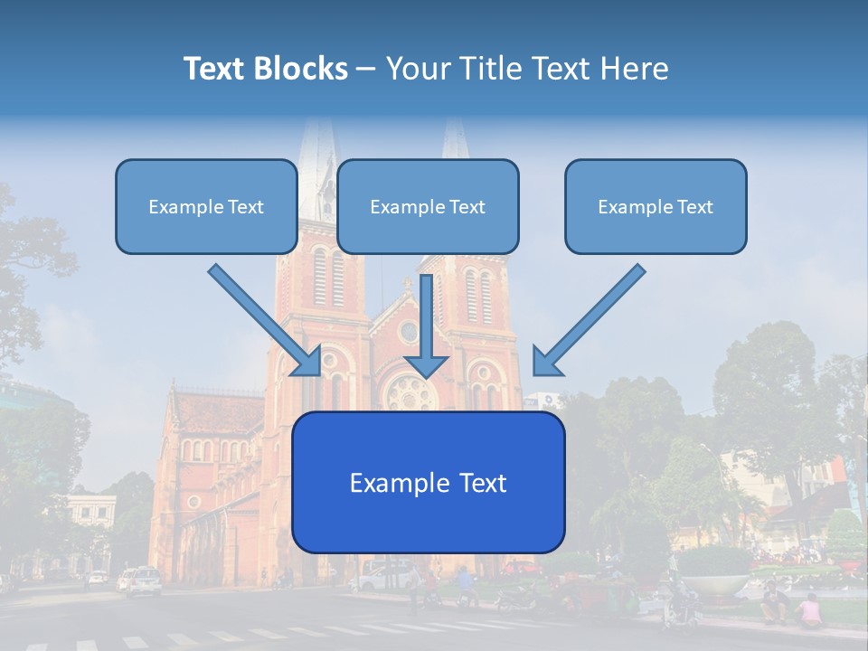 A Church With Two Towers With A Sky Background PowerPoint Template