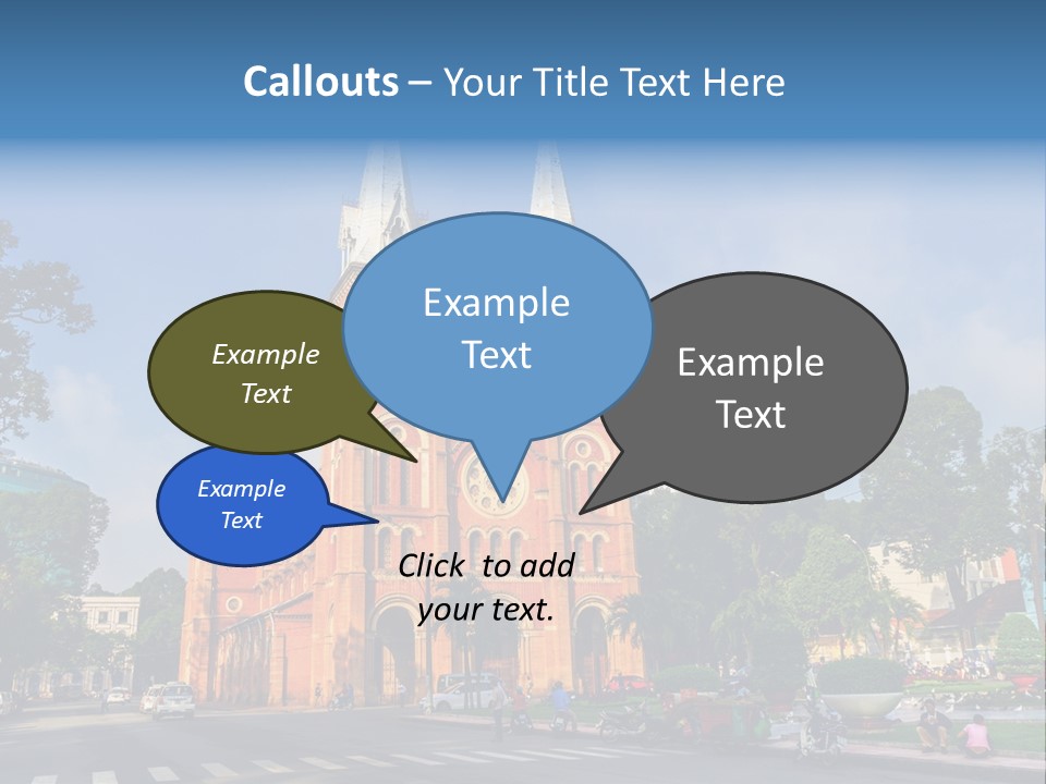 A Church With Two Towers With A Sky Background PowerPoint Template