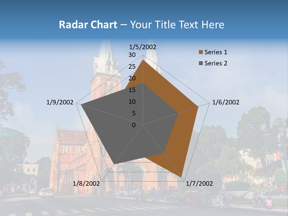 A Church With Two Towers With A Sky Background PowerPoint Template