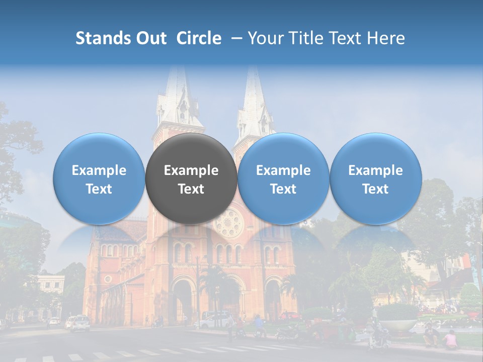 A Church With Two Towers With A Sky Background PowerPoint Template
