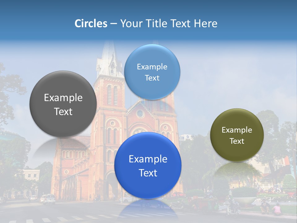 A Church With Two Towers With A Sky Background PowerPoint Template