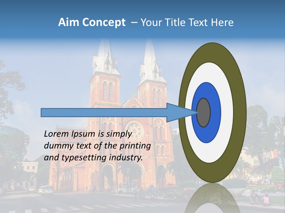 A Church With Two Towers With A Sky Background PowerPoint Template